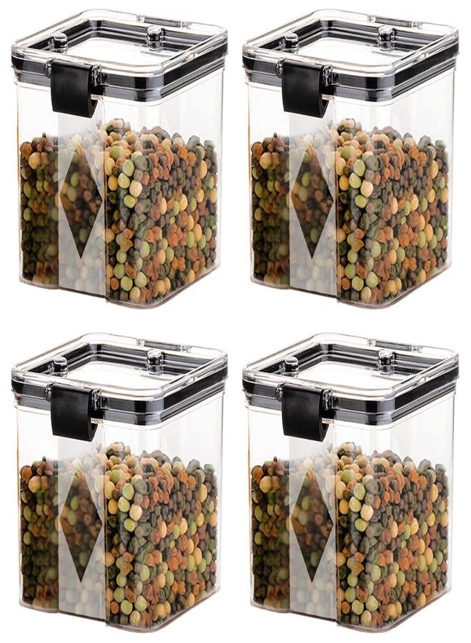 Oblivion Airtight Plastic Kitchen Container Set - 700 ml Transparent Food Storage and Containers for Kitchen | Stackable Pantry Jars, Kitchen Storage Box, Kitchen Accessories Items for Home (Set of 4) - Image 1